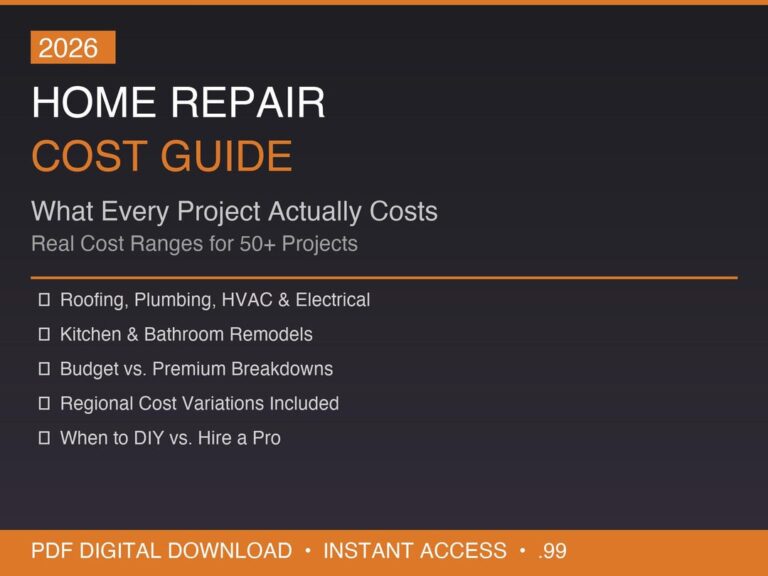 2026 Home Repair Cost Guide - What Every Project Actually Costs PDF ...